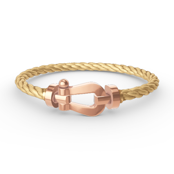 [Rose Jewels]FORCE GROSSES HUFEISENARMBAND OHNE DIAMANT ROSÉGOLD