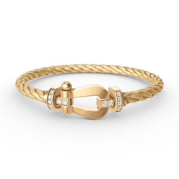 [Rose Jewels]FORCE GROSSES HUFEISEN-HALBDIAMANTARMBAND GOLD