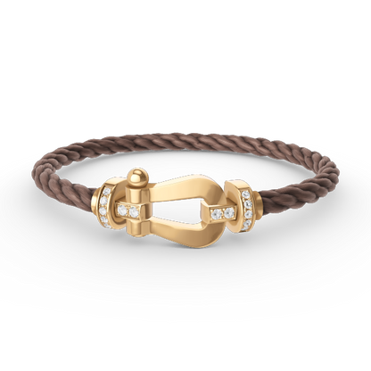 [Rose Jewels]FORCE GROSSES HUFEISEN-HALBDIAMANTARMBAND GOLD