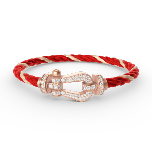 [Rose Jewels]FORCE GROSSES HUFEISENARMBAND MIT DIAMANTEN AUS ROSÉGOLD