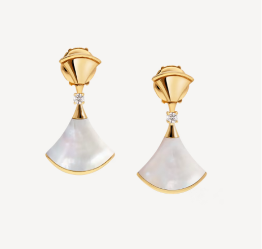 [Rose Jewels]DREAM MOP 1 DIAMOND EARRINGS