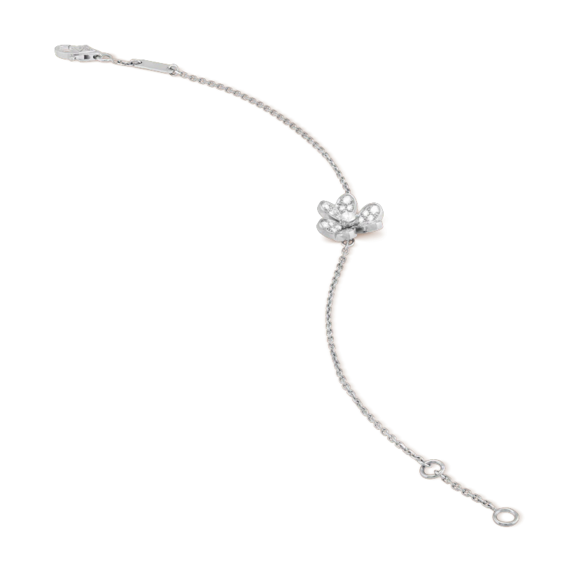 [ROSE]FRIVOLE SILVER FLOWER DIAMOND BRACELET