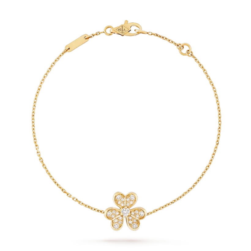 [ROSE]FRIVOLE GOLD FLOWER DIAMOND BRACELET