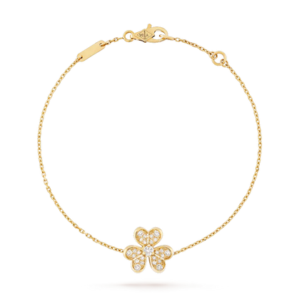 [ROSE]FRIVOLE GOLD FLOWER DIAMOND BRACELET