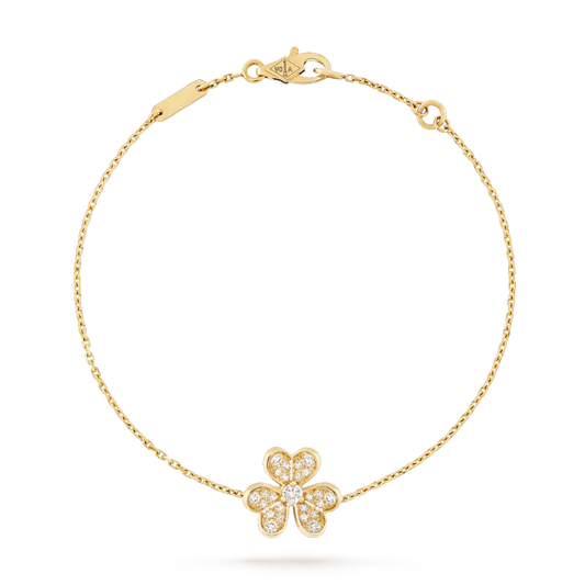 [ROSE]FRIVOLE GOLD FLOWER DIAMOND BRACELET