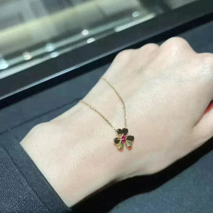 [ROSE]FRIVOLE GOLD FLOWER NECKLACE