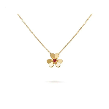 [ROSE]FRIVOLE GOLD FLOWER NECKLACE