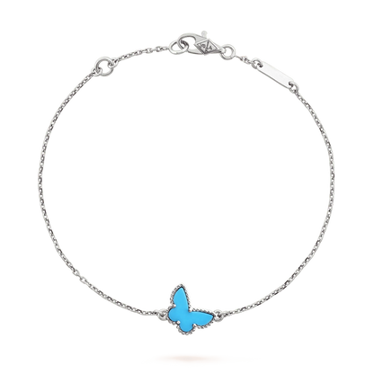 [ROSE]BUTTERFLY TURQUOISE BUTTERFLY BRACELET SILVER