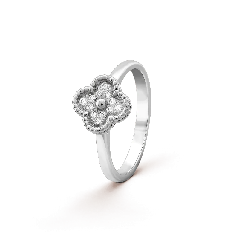 [ROSE]CLOVER DIAMOND RING